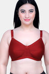 Maroon Clothing Single Layered Non Wired Full Coverage Minimiser Bra (Pack of 2) - Multicolor — thumbnail 6